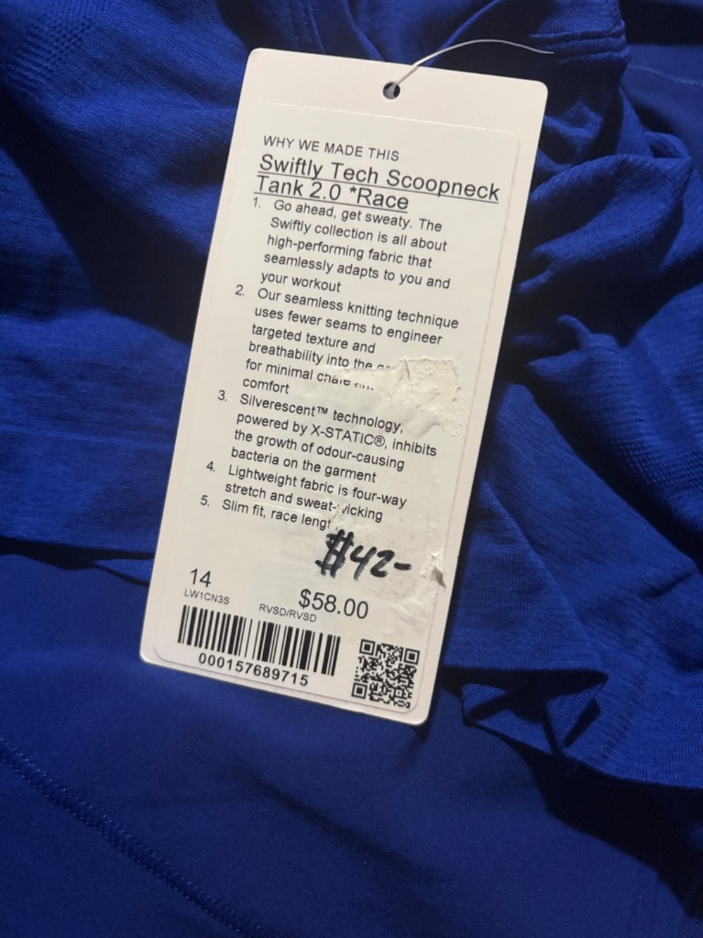 NWT Swiftly Tech Racerback Tank Top 2.0 Race - Picture 5 of 5